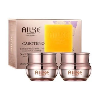 Ailke Routine anti tâches aux carotéoïdes crémé jour + crème nuit + savon